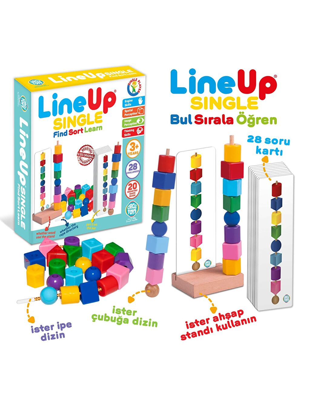 Circle Toys Karışık Line Up Single - 1