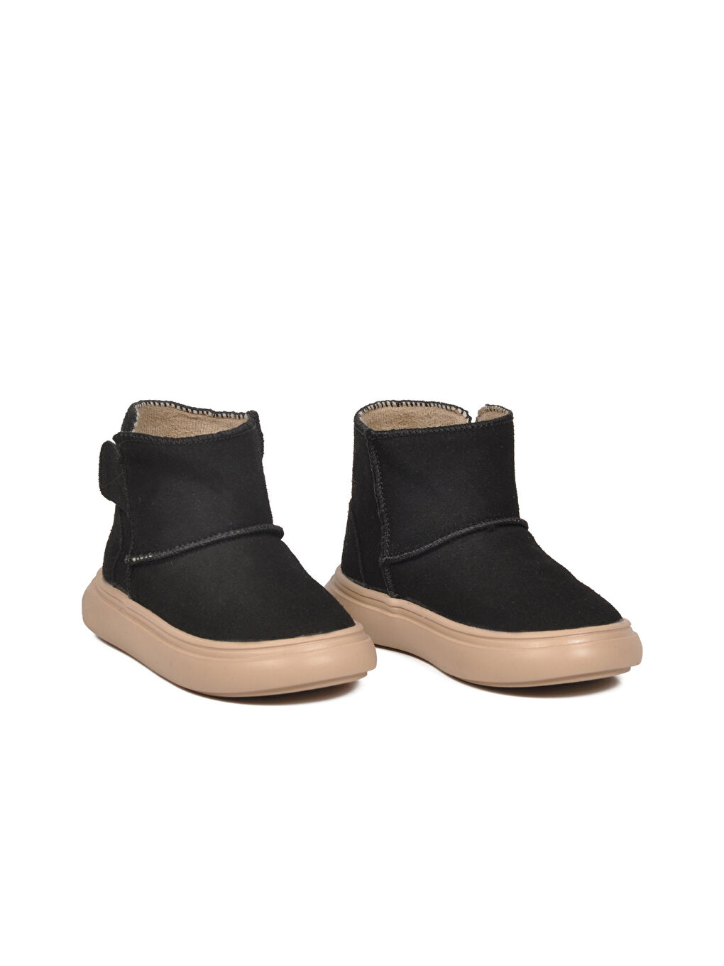 Siyah Süet Cırtlı Bilek Boy Bebek Bot 823760 B-2