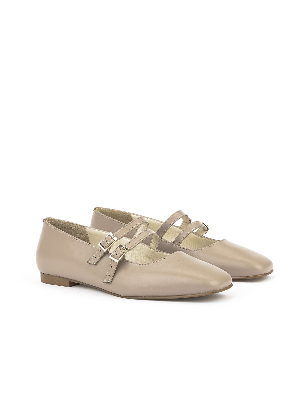 Bej Kadın Hakiki Deri Babet 1531054Z3401 Vizon-1