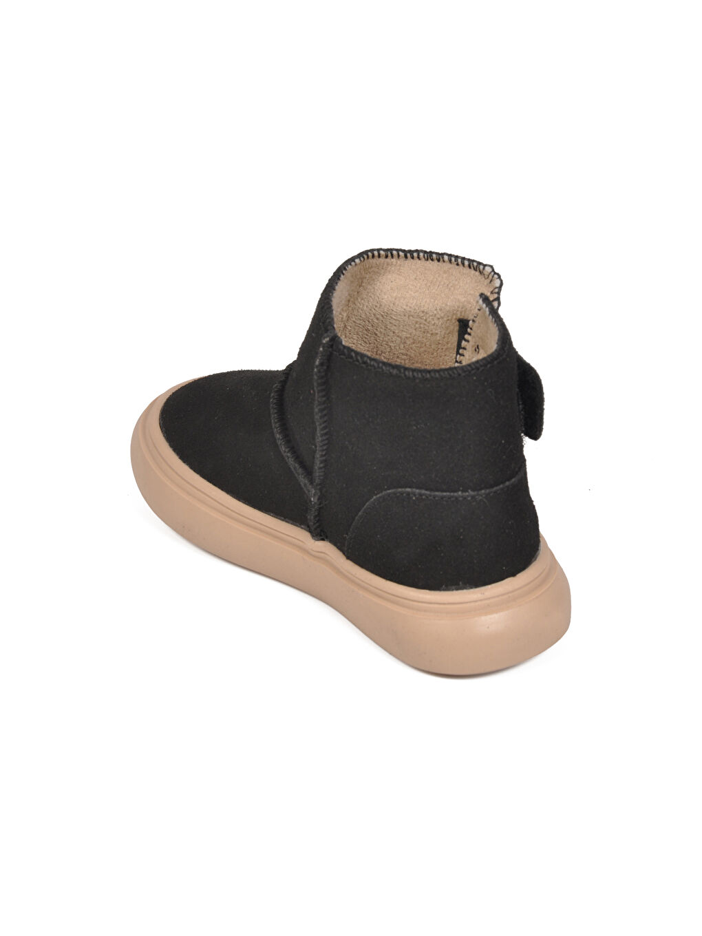 Siyah Süet Cırtlı Bilek Boy Bebek Bot 823760 B-3