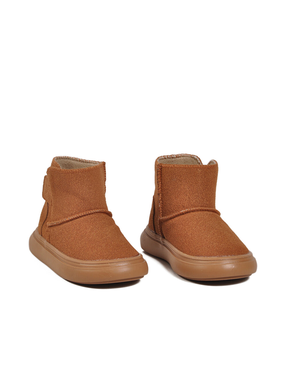 Kahverengi Taba Süet Cırtlı Bilek Boy Bebek Bot 823760 B-2