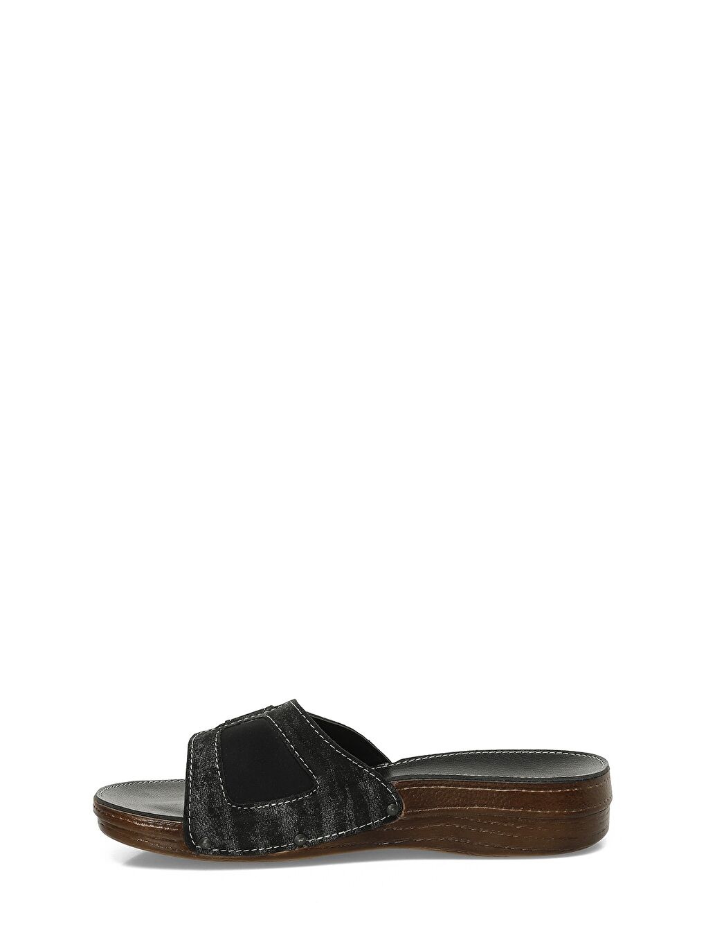 407014.Z5FX Siyah Kadın Ev Terliği-2