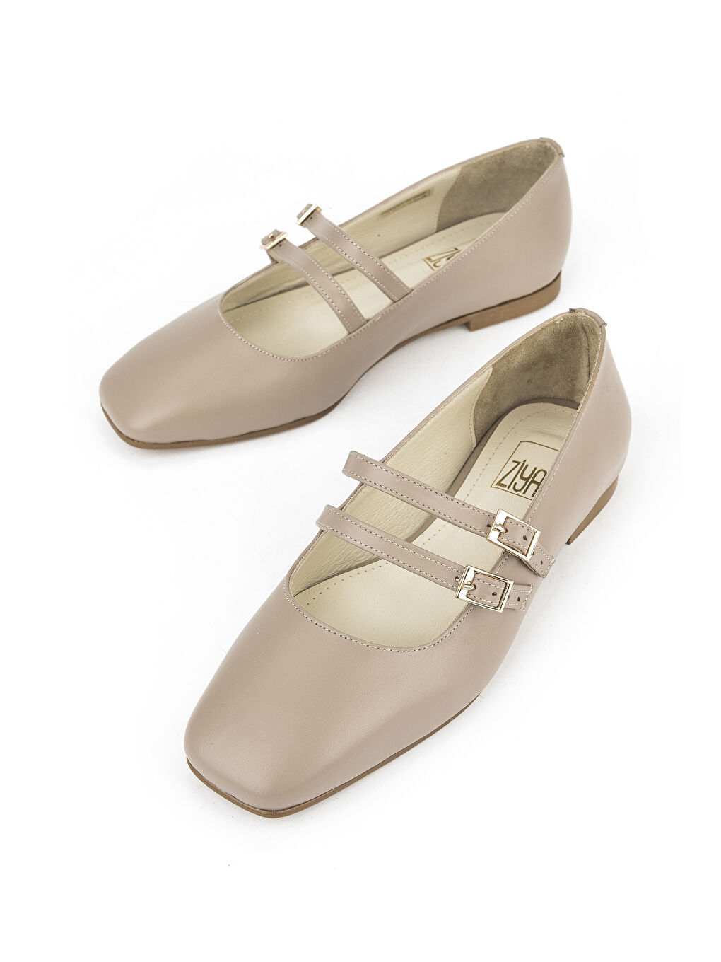 Bej Kadın Hakiki Deri Babet 1531054Z3401 Vizon-4