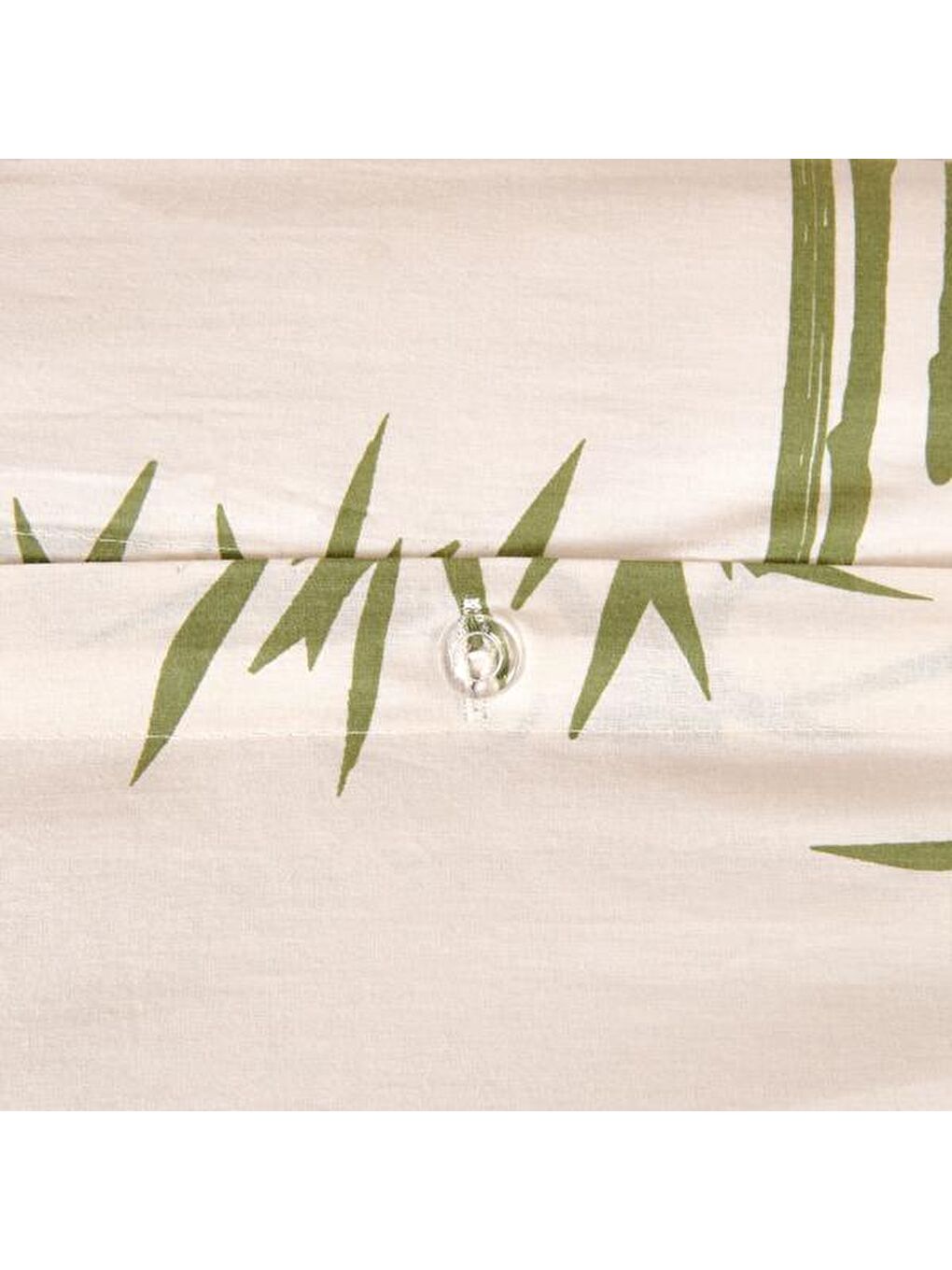 Lila Soft Blad Çift Kişilik Nevresim Takımı - Ekru / Yeşil-4