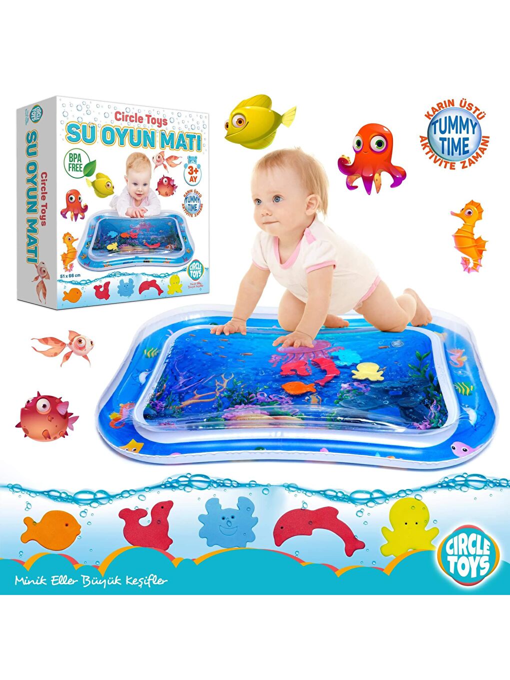 Circle Toys Karışık Su Oyun Matı - 1