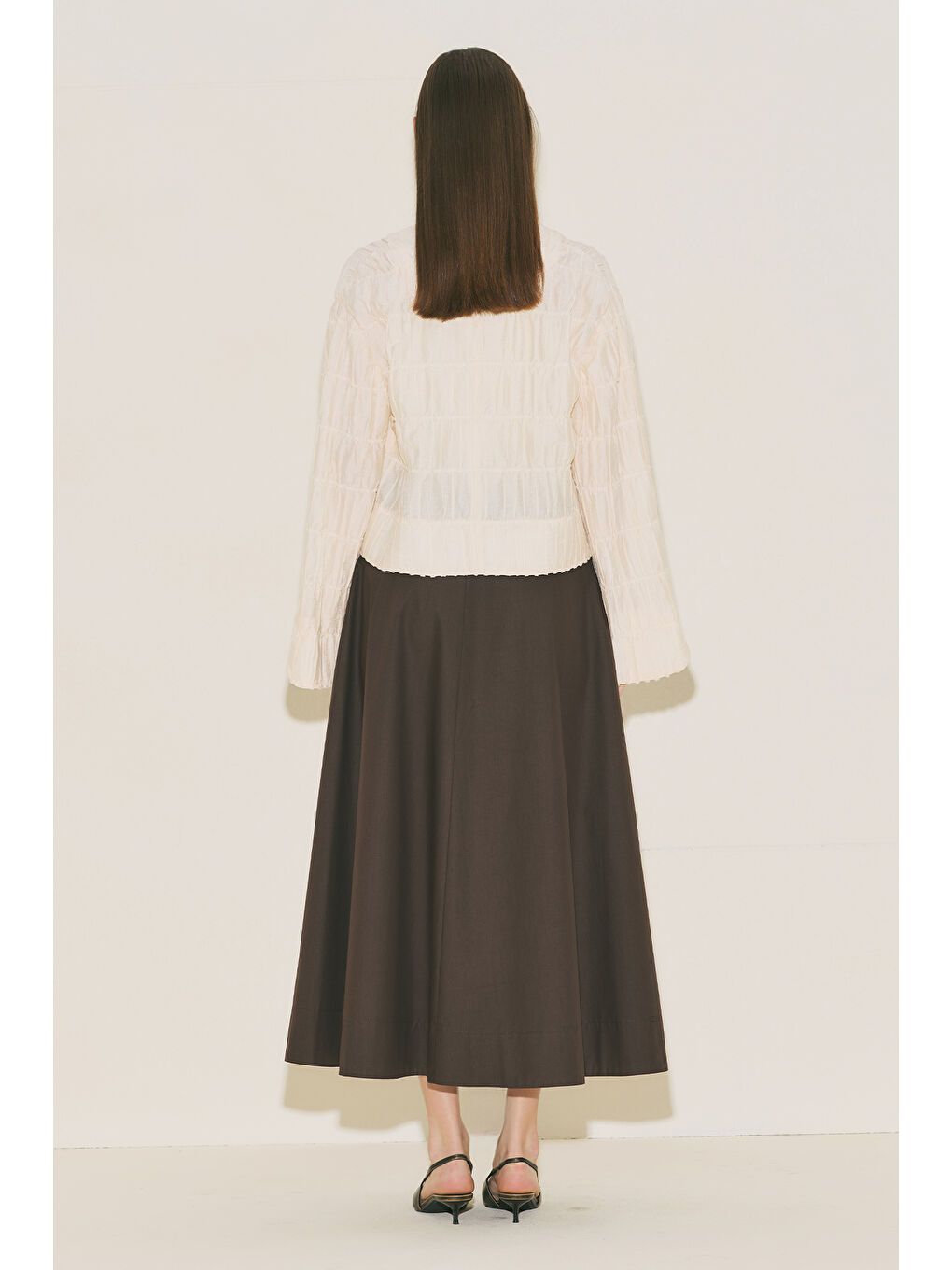 Beyaz Dokulu Mırına Bluz İnci-4