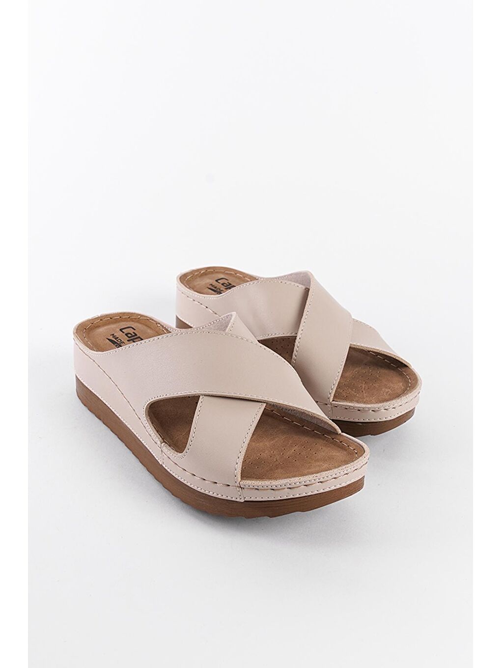 Bej Z0632 Kadın Konfor Anatomic Terlik