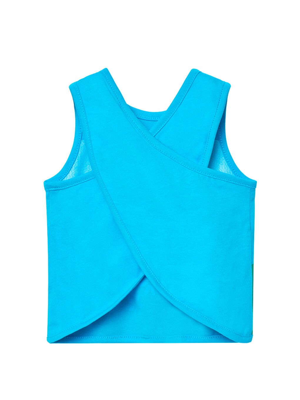 Turkuaz Rainbow Baskılı Kız Çocuk Tişört-1