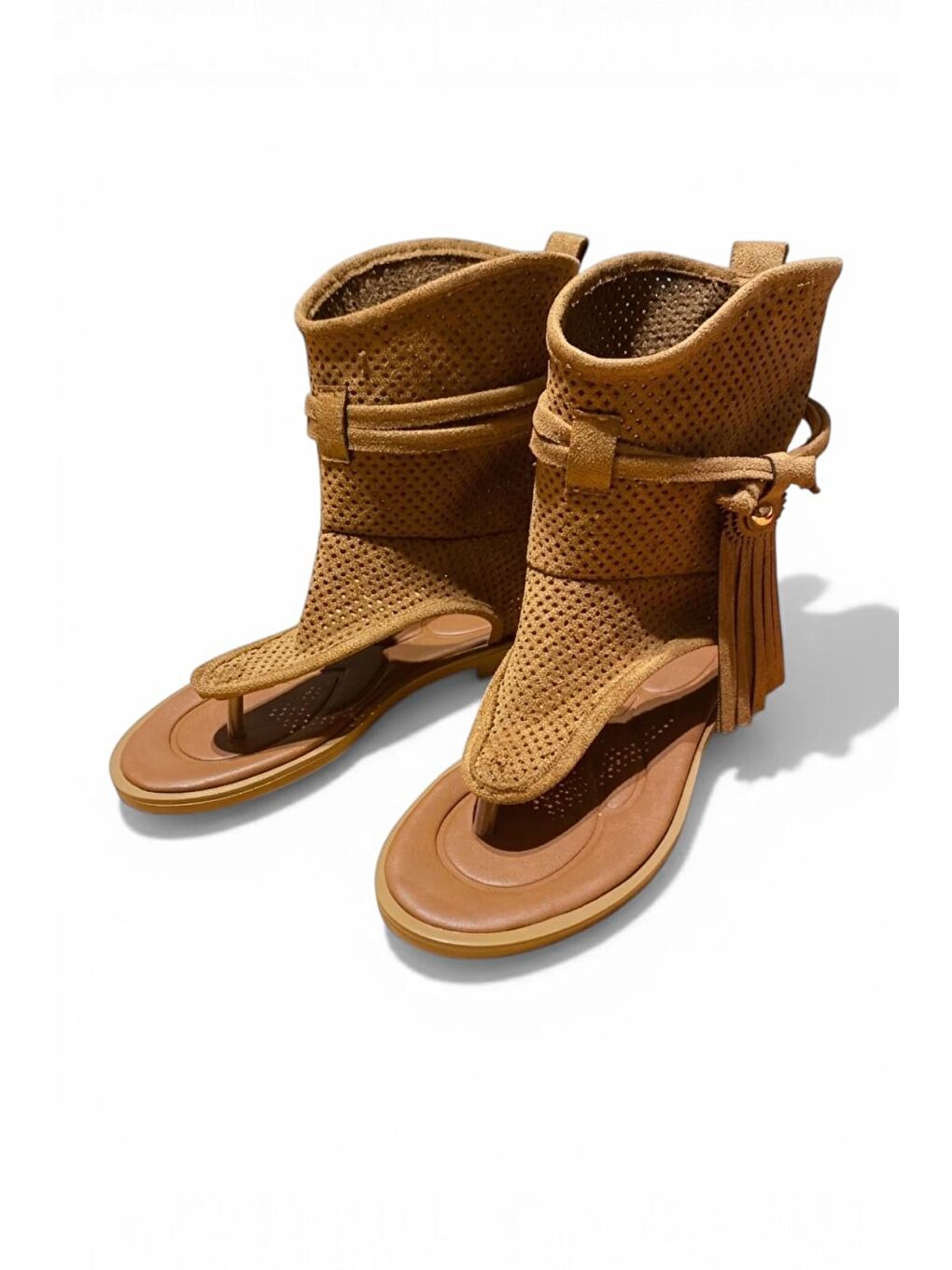 Kahverengi Taba Kadın Sandalet Y250470102-1