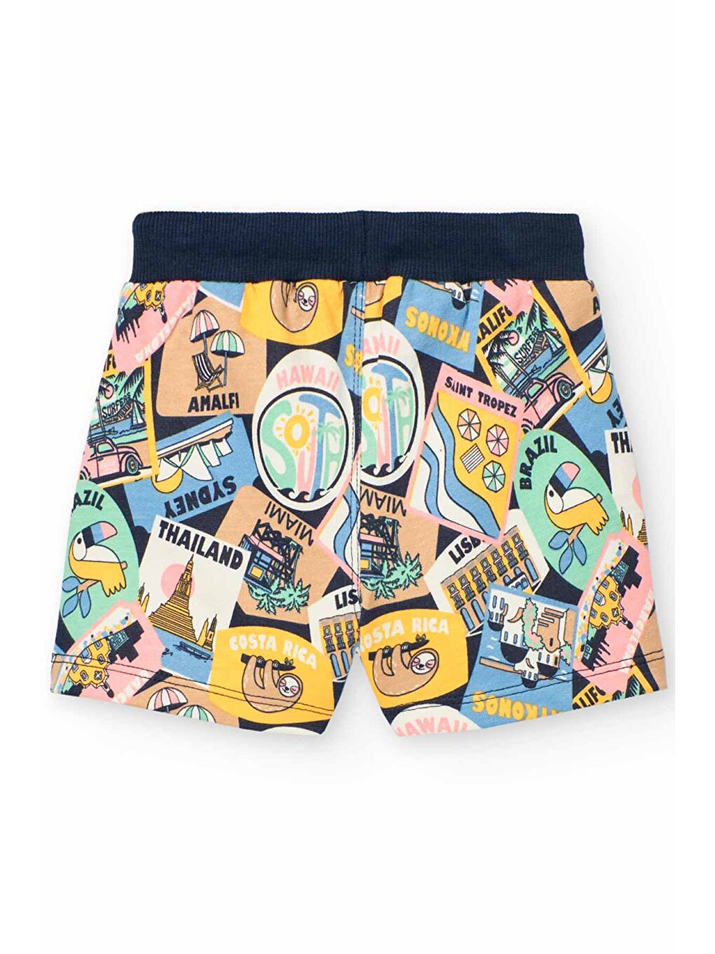 Karışık Renkli Baskılı Erkek Çocuk Şort-1