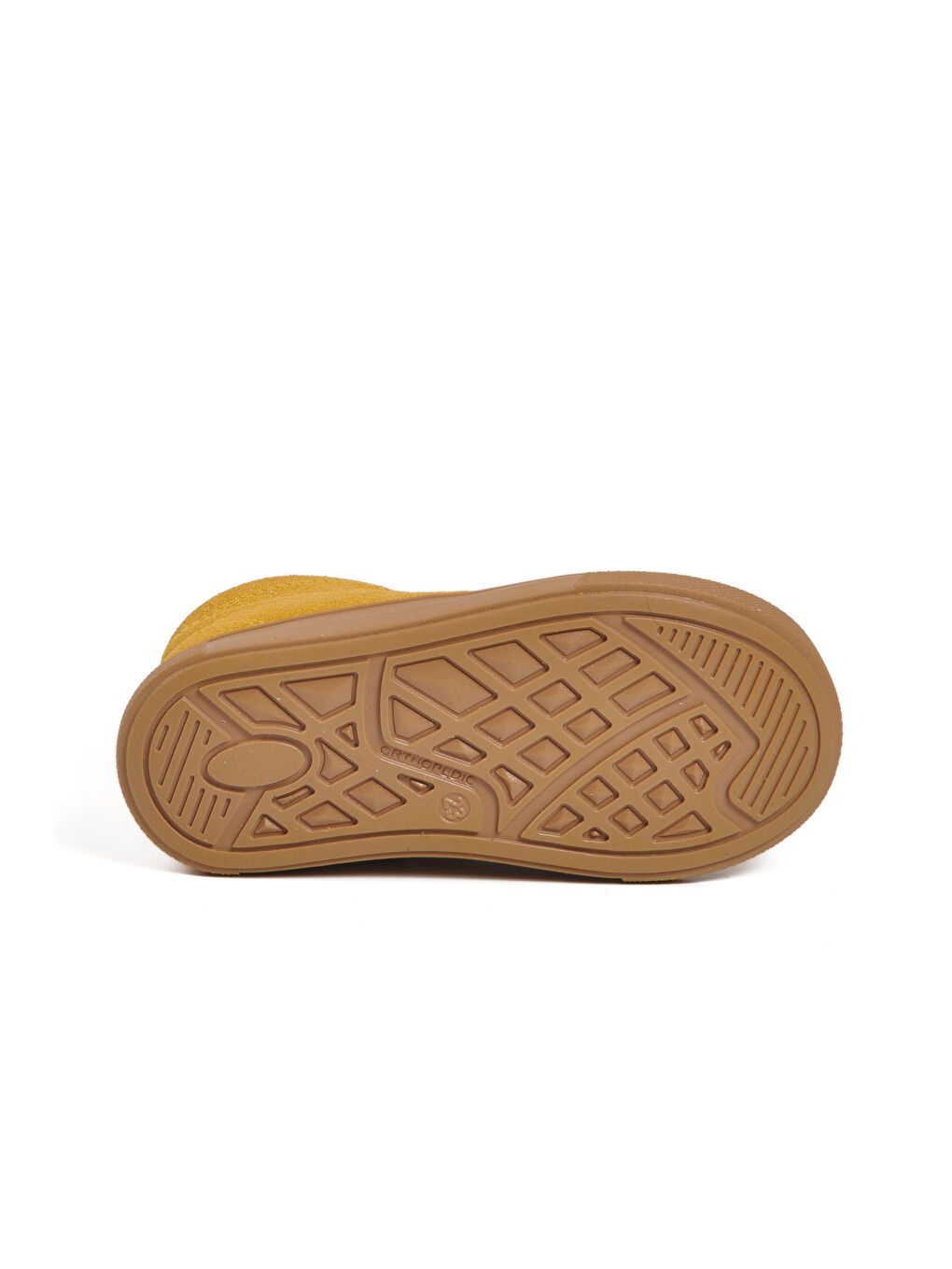 Sarı Süet Bağcıklı Fermuarlı Bebek Bot 823106 B-4