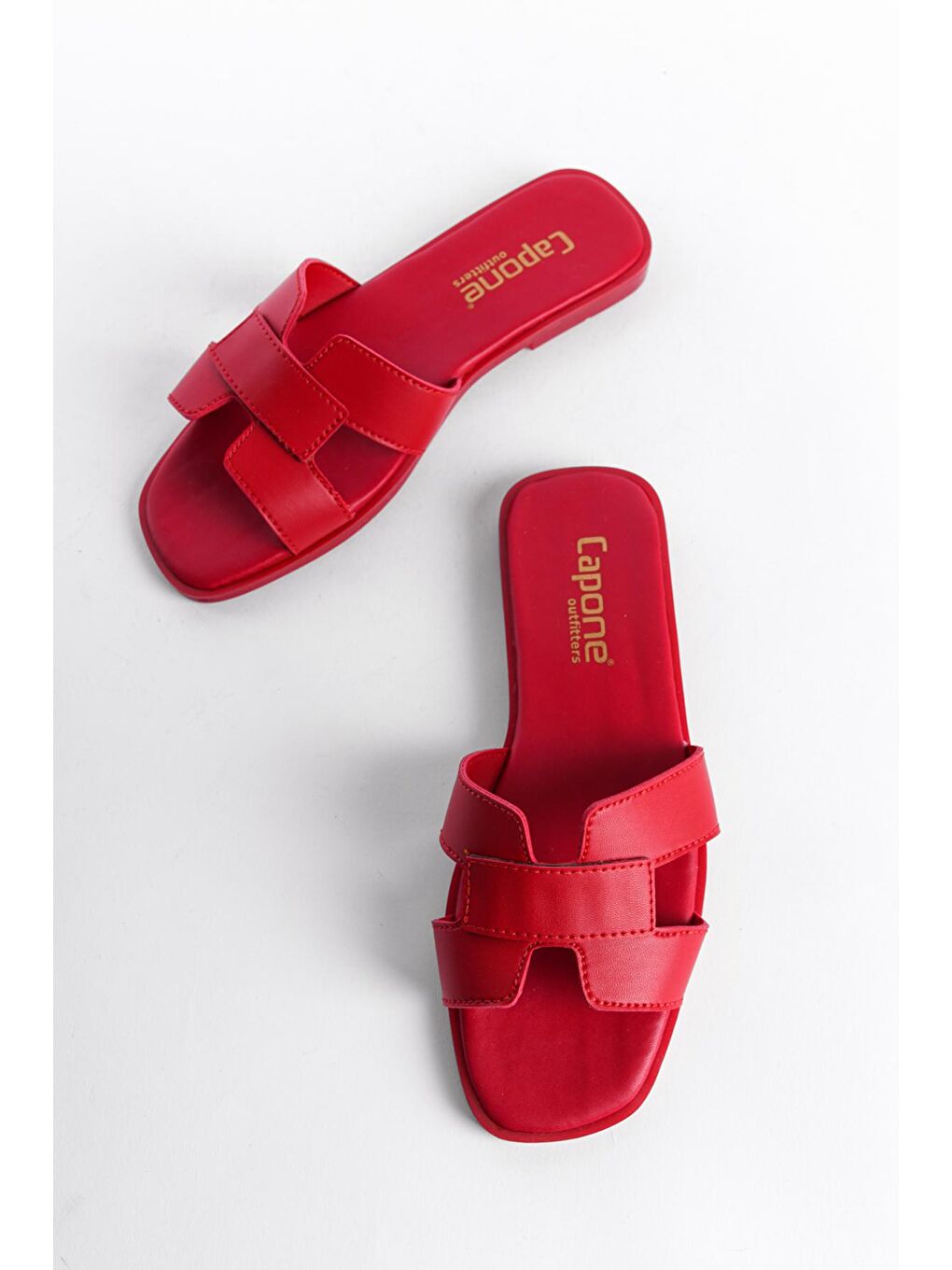 Kırmızı Halsey Kadın Terlik-1