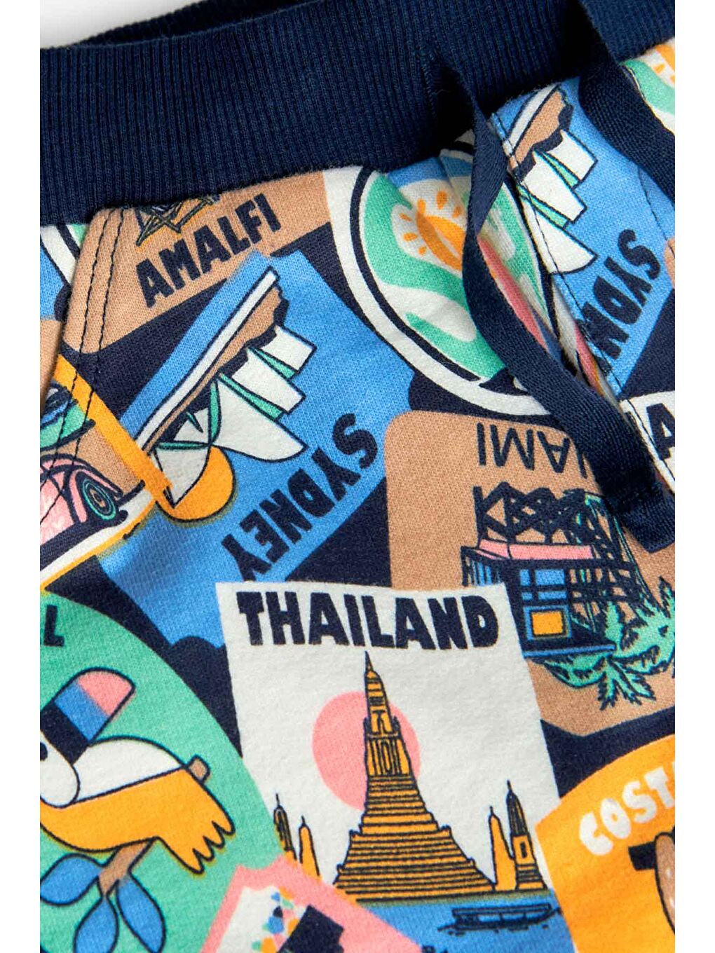 Karışık Renkli Baskılı Erkek Çocuk Şort-2