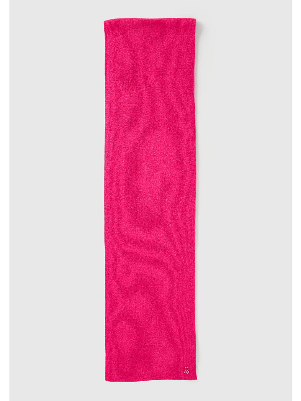 Kız Çocuk Pembe Yün ve Viskoz Karışımlı Logo Nakışlı Atkı-1