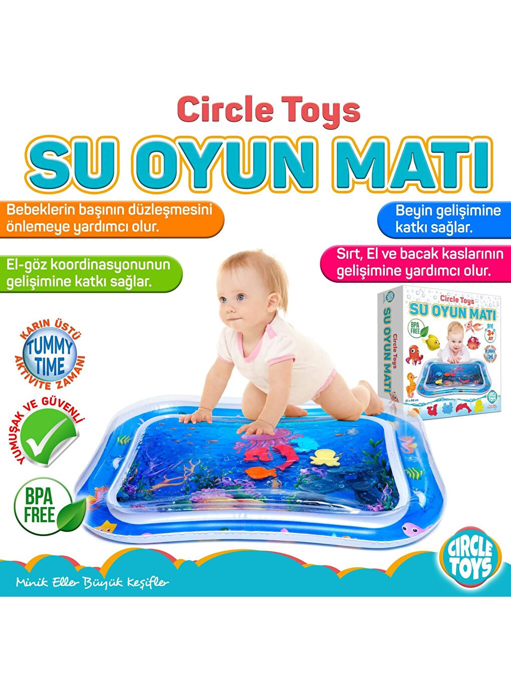 Circle Toys Karışık Su Oyun Matı - 6