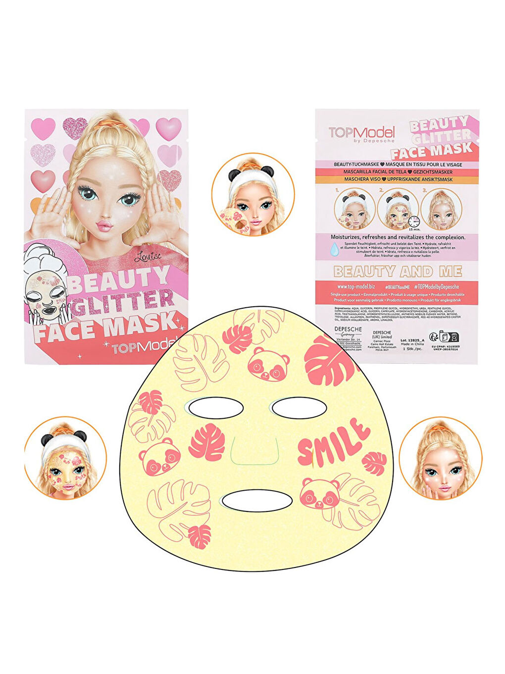 Parıltılı Yüz Maskesi Smile 12825