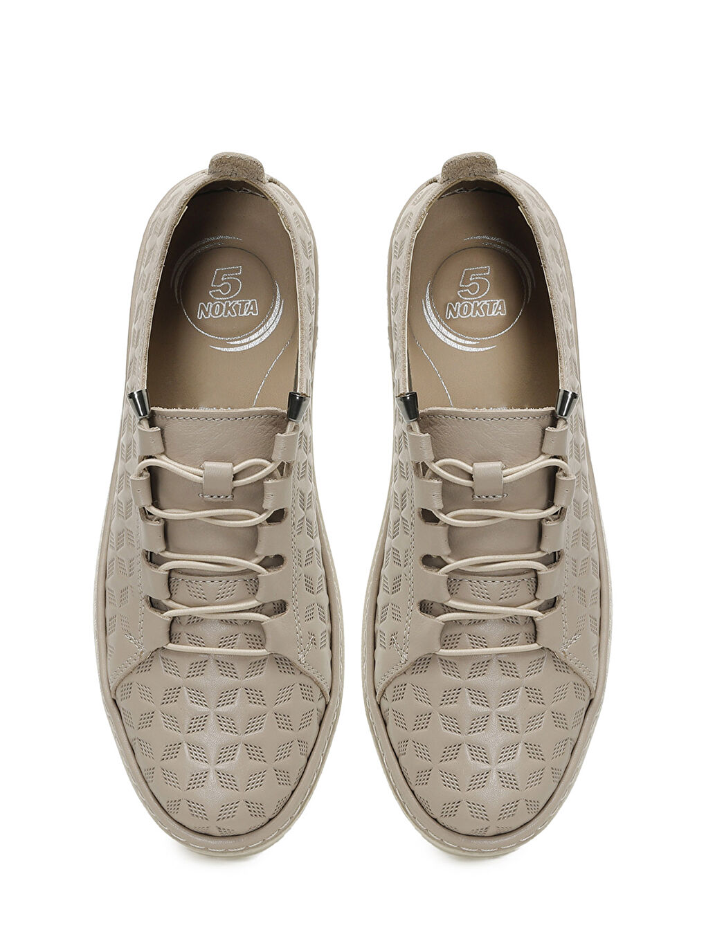 105075.Z5FX Bej Kadın Düz Ayakkabı-3