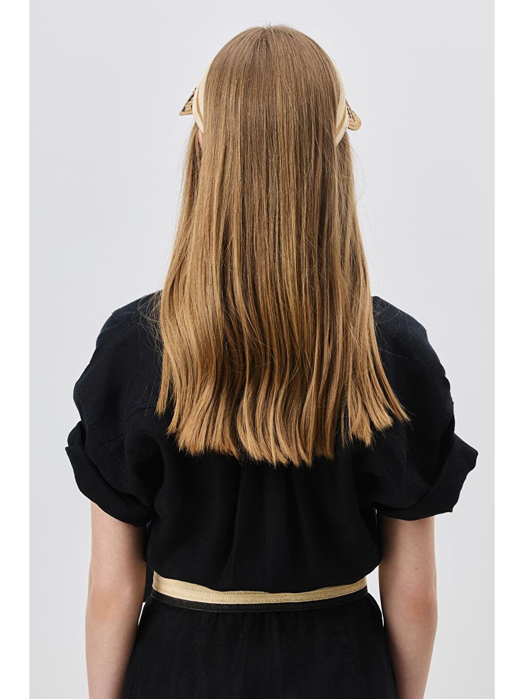 Kahverengi Leopar Desenli Hasır Vizör Şapka Y8209 Camel-1