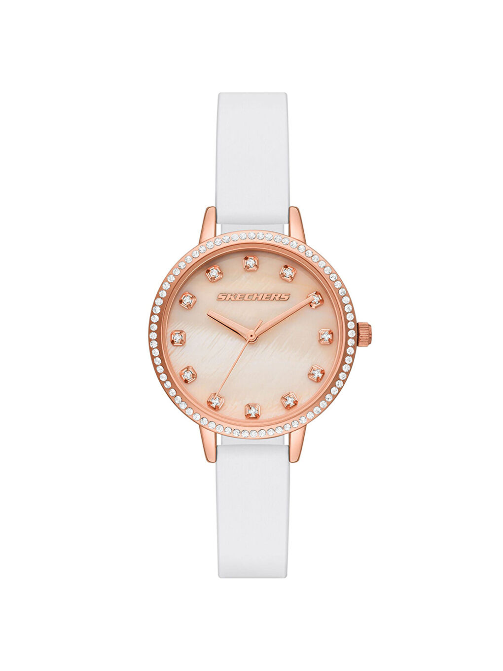 Beyaz SR9080 Kadın Kol Saati ve Bileklik Seti-1