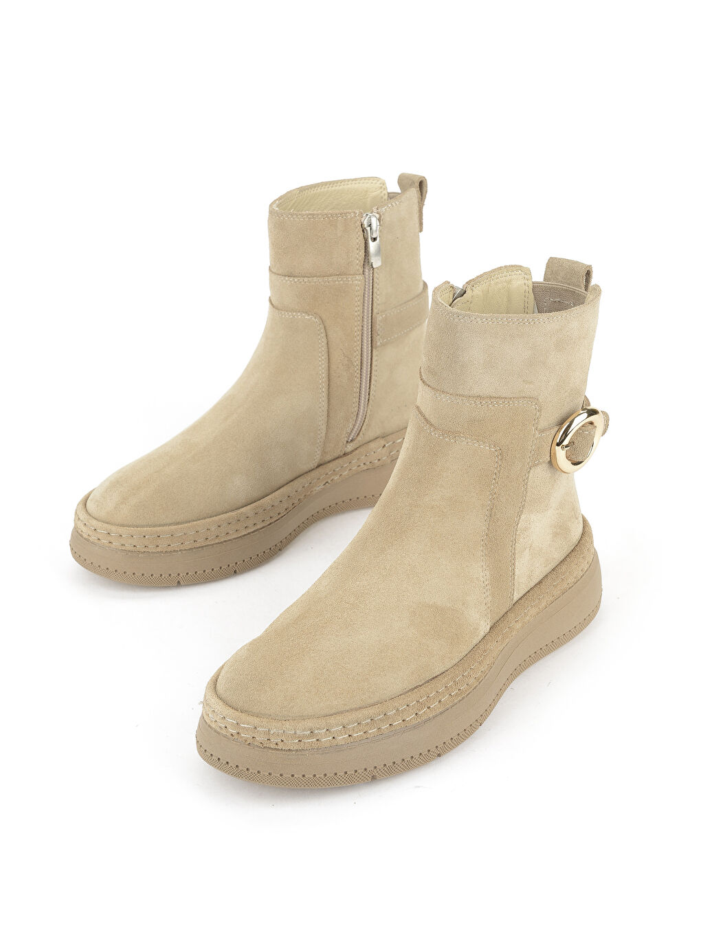 Kadın Hakiki Deri Bot 1531050Z26105252K Bej-4