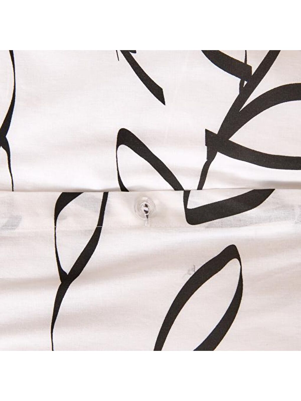 Lila Soft Marg Çift Kişilik Nevresim Takımı - Ekru / Siyah-3