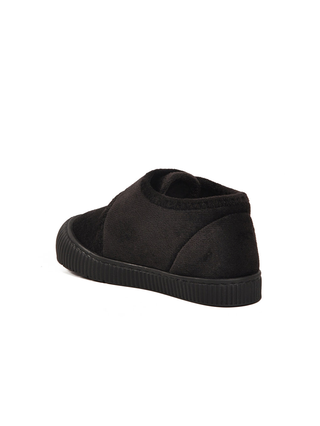 Siyah Süet Cırtlı Unisex Çocuk Panduf Ba&Ba 058999 P-3