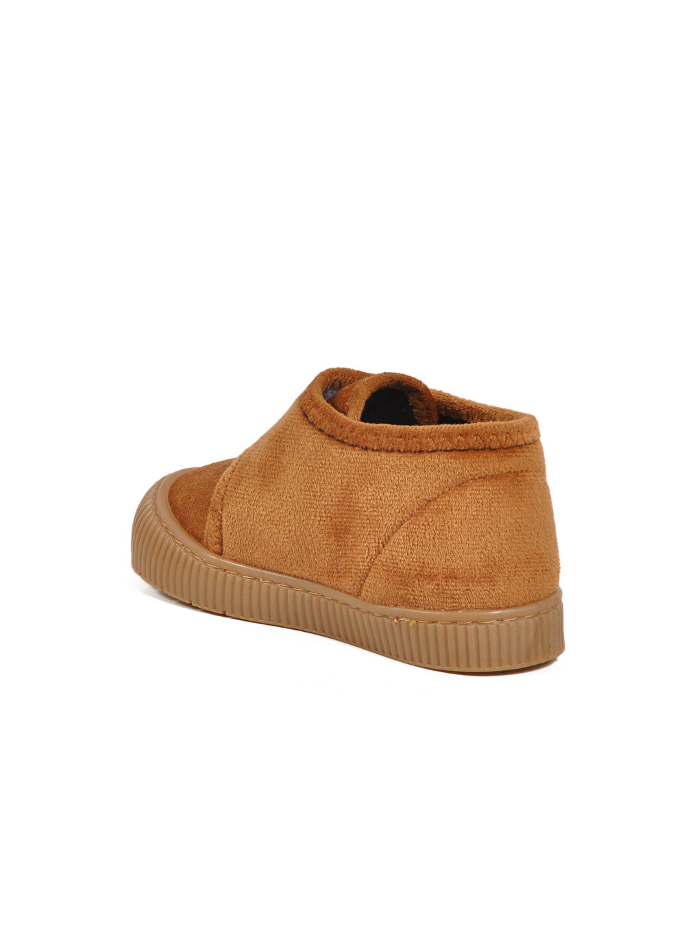 Kahverengi Taba Süet Cırtlı Unisex Çocuk Panduf Ba&Ba 058999 P-3