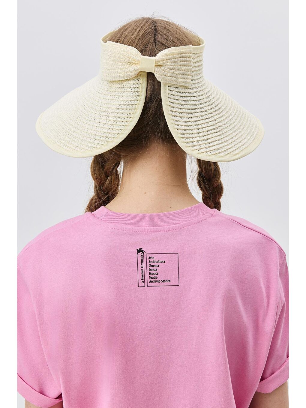 Fiyonk Detaylı Vizör Hasır Şapka Y8207 Ekru-2