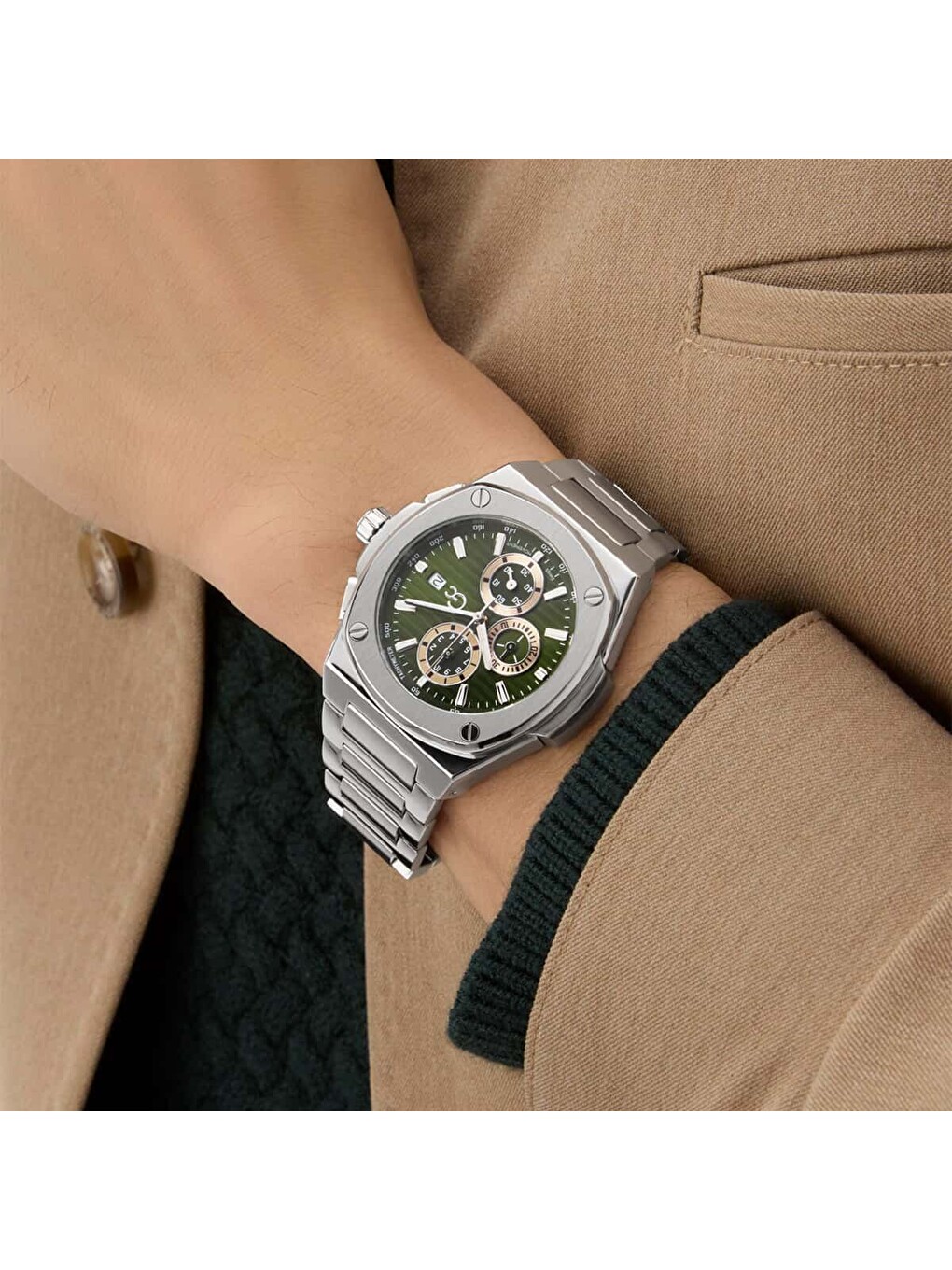 Gri GCY99024G9 Erkek Kol Saati-5