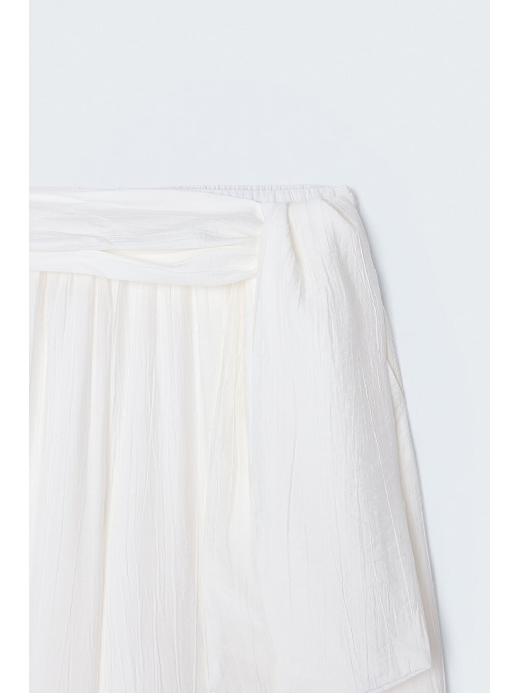 Kuşaklı Pantolon - Ekru-5