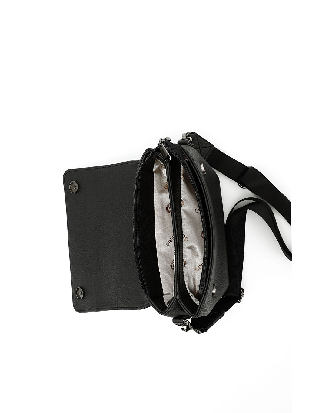 Mor Kadın ZÜMRÜT-SİYAH Uzun Askılı Omuz Çantası-4