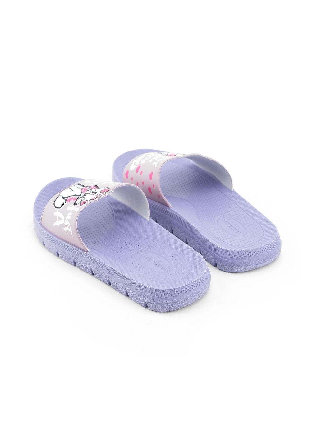 Lila Kız Çocuk Yazlık PU Islak Zemine Uygun Ev Bahçe Banyo Havuz Terlik-3