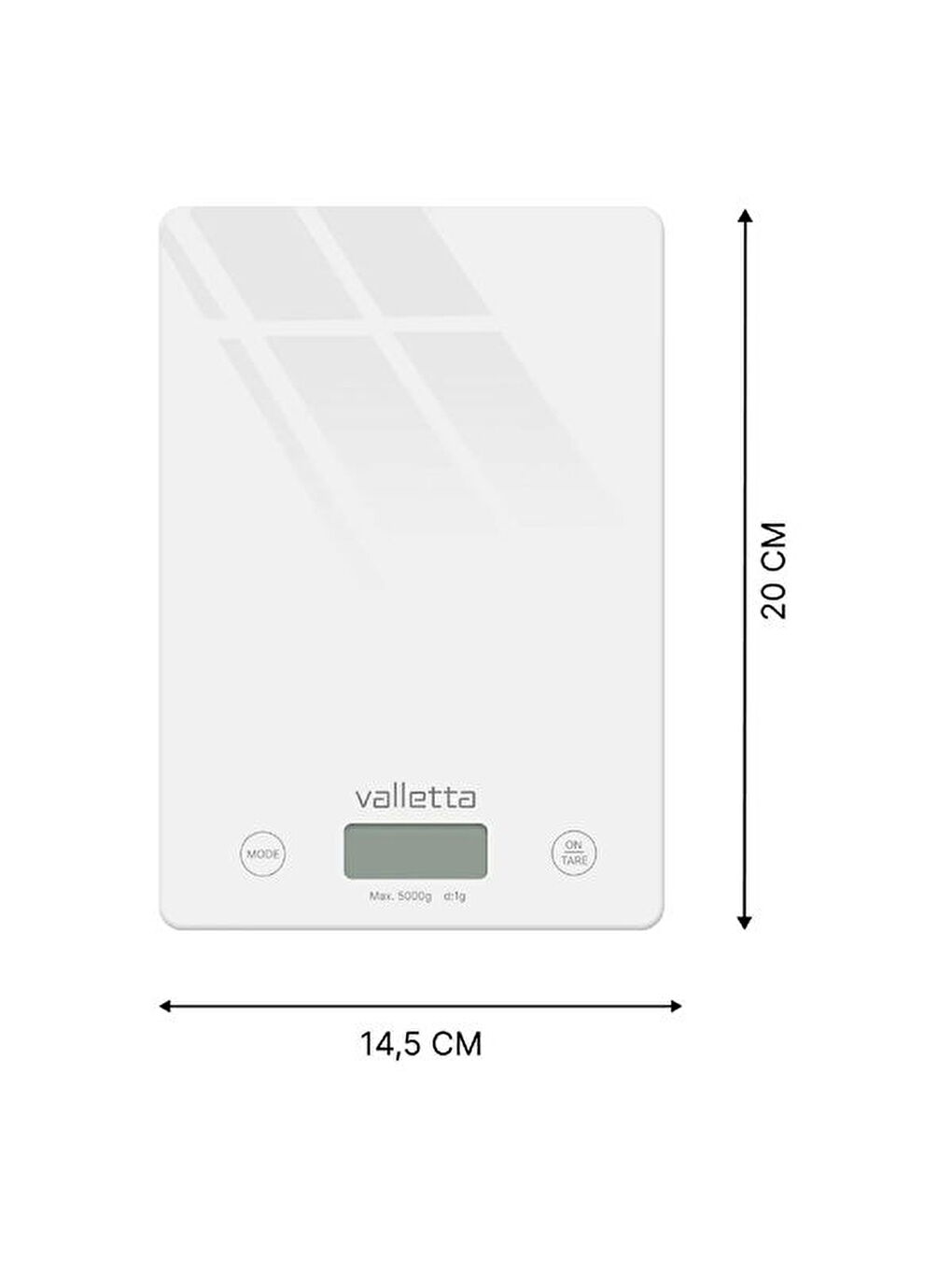 VLT1328 Cam Mutfak Tartısı - Beyaz-1