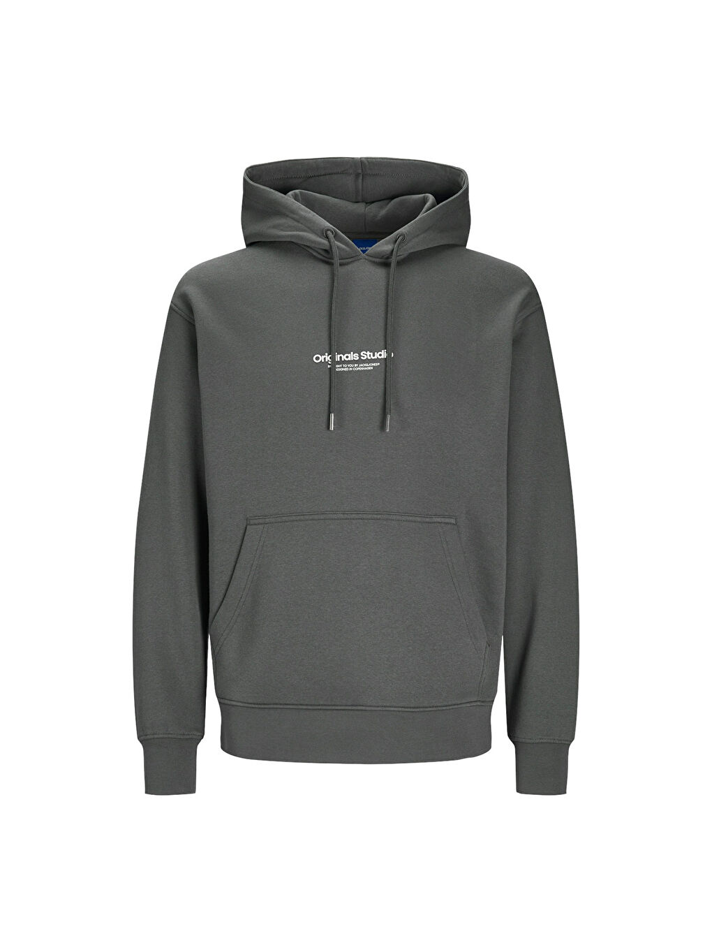 Jack & Jones Hood Vesterbro Erkek Gri Kapüşonlu Sweatshirt - 4