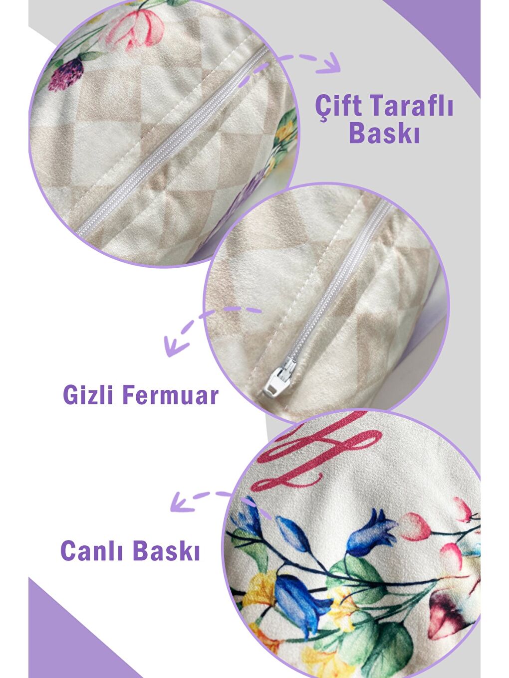 Karışık Sonbahar Temalı 43x43 Kadife Kırlent Kılıfı-2