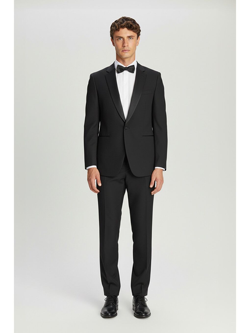 Giotelli Erkek Siyah Slim Fit Sivri Yaka Klasik Smokin & Damatlık-1