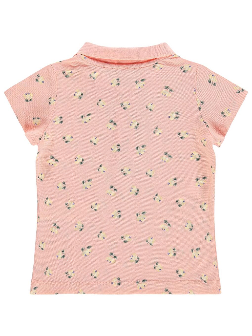 Pembe Girls Kız Çocuk Yapraklı Çiçek Desenli 2-5 Yaş Tişört - Pudra-1