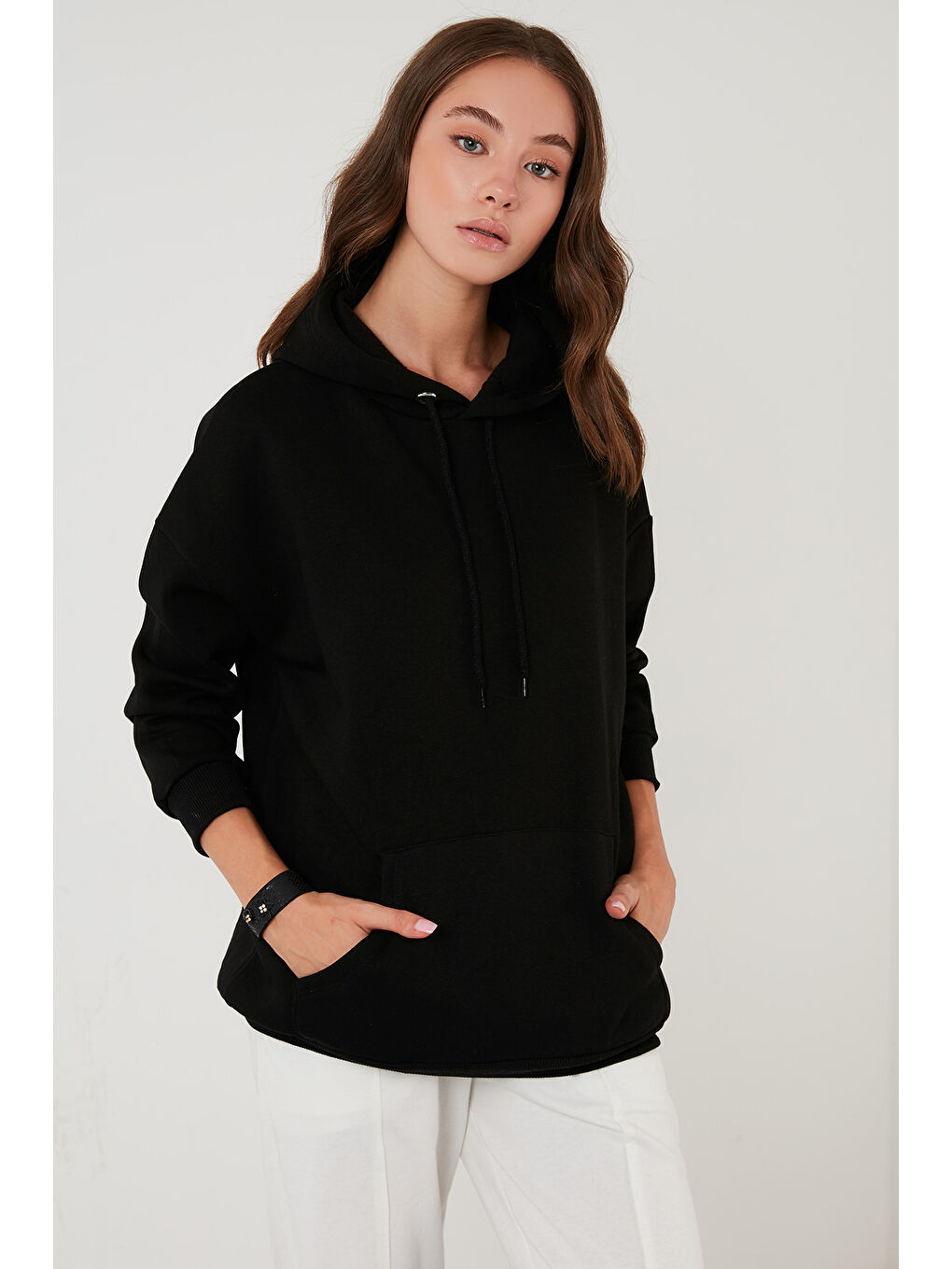 Lila Regular Fit Pamuklu Kapüşonlu Yaka Şardonlu Kışlık 2'li Paket Sweat 5863854S2-2