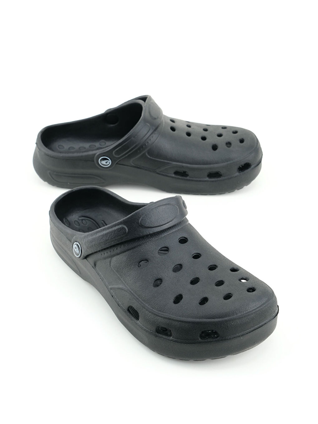 Siyah Erkek Yazlık Eva Ev Banyo Bahçe Havuz Rahat Taban Sabo Terlik