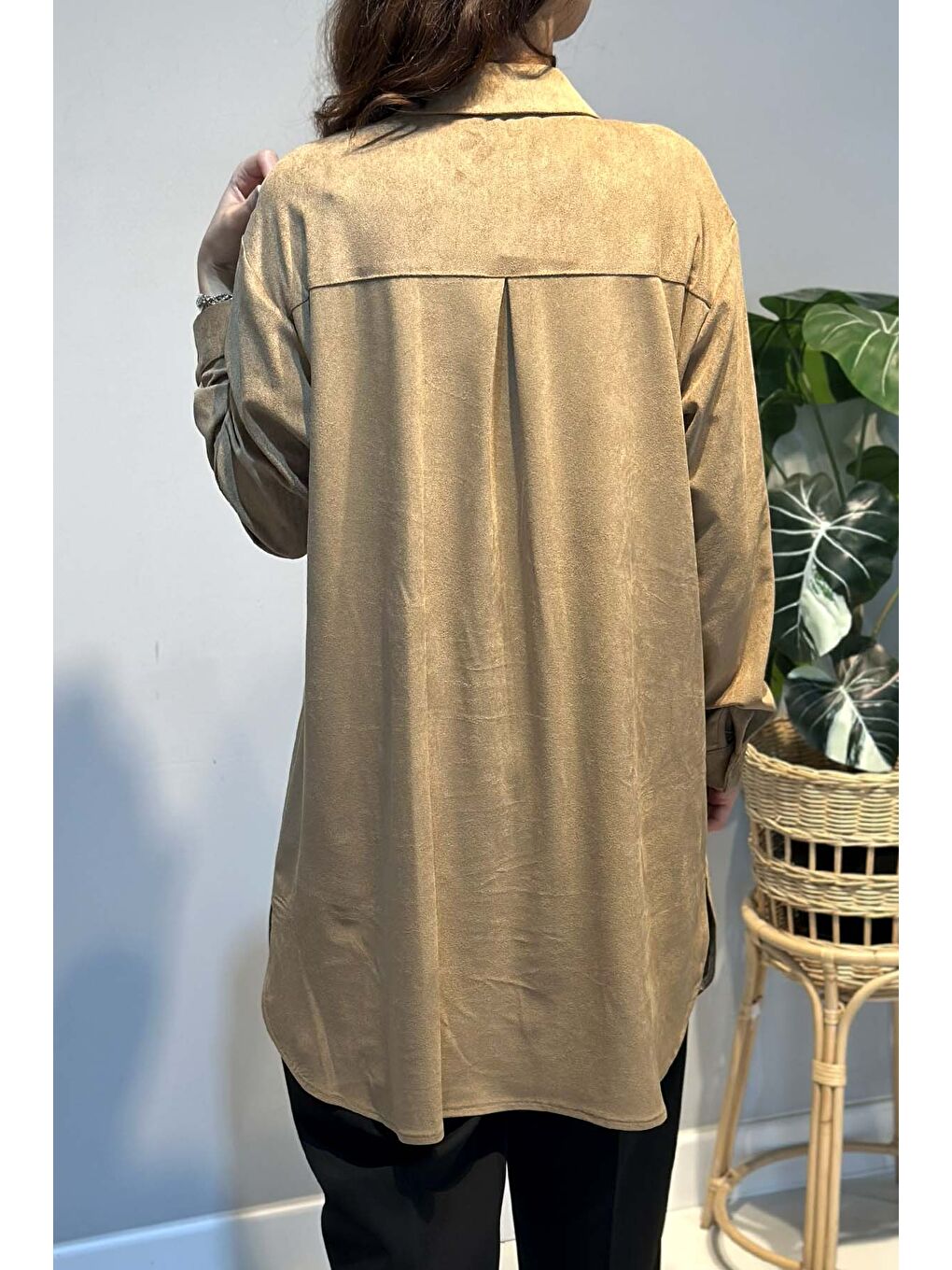 Kadın Süet Tunik 3300 Bej-3