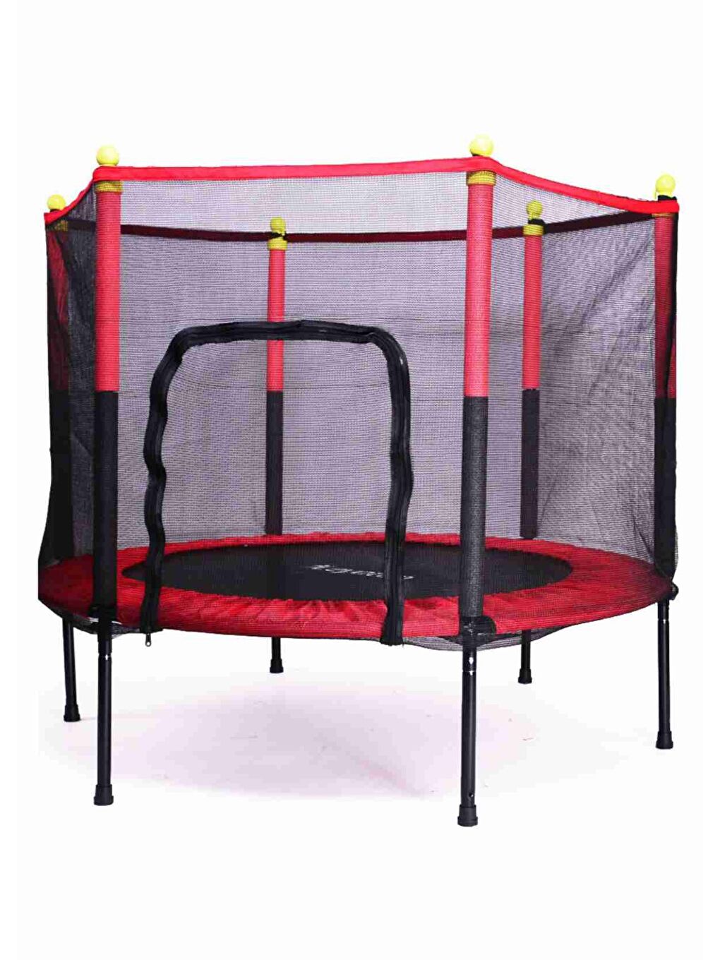 Fileli Büyük Boy Trambolin 140 Cm Çap Kırmızı-1