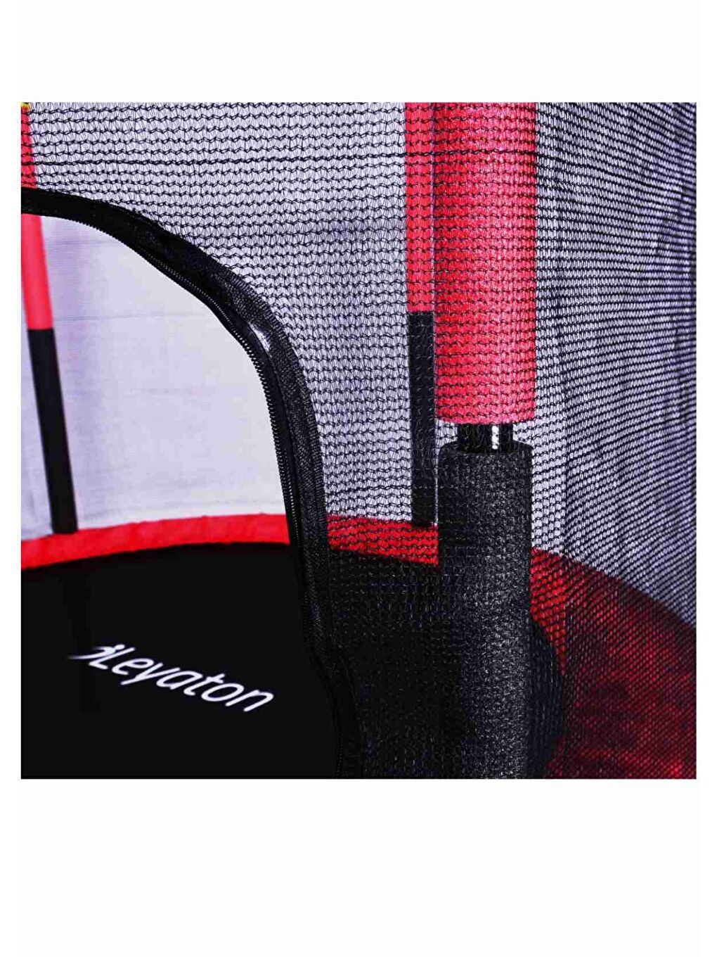 Fileli Büyük Boy Trambolin 140 Cm Çap Kırmızı-2