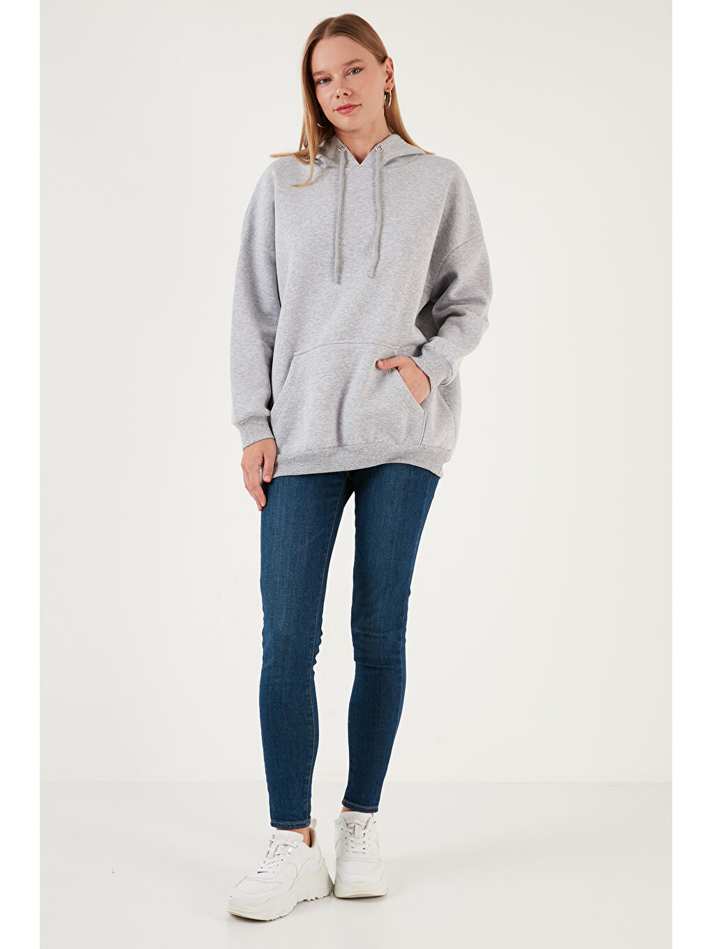 Kahverengi Regular Fit Pamuklu Kapüşonlu Yaka Şardonlu Kışlık 2'li Paket Sweat 5863854S2-3