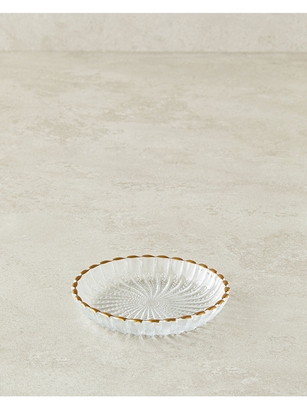 Sarı Lily Cam Çerezlik 12 cm Gold