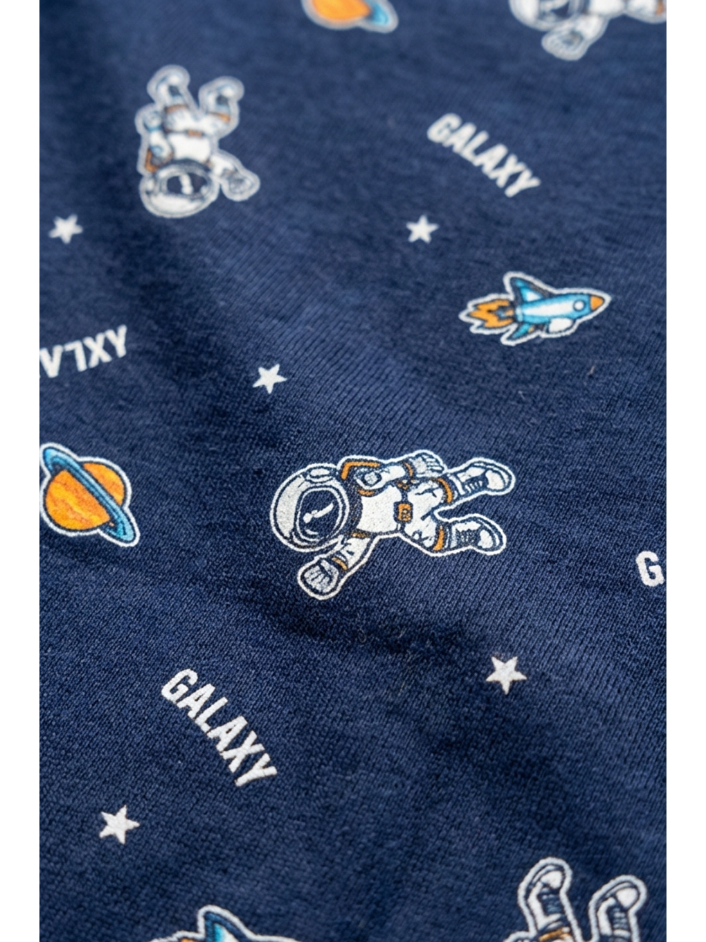 Karışık Uzay Desenli Çocuk Şortlu Pijama Takımı-3