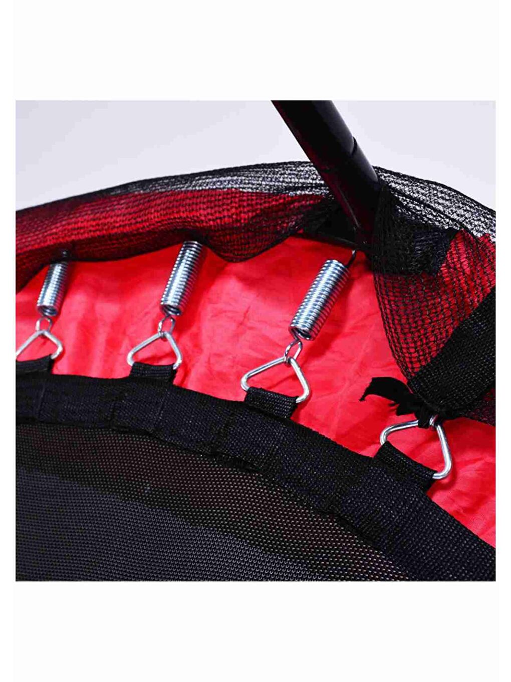 Fileli Büyük Boy Trambolin 140 Cm Çap Kırmızı-5