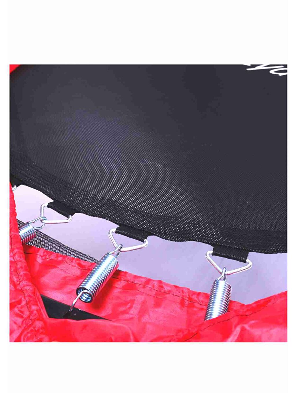 Fileli Büyük Boy Trambolin 140 Cm Çap Kırmızı-6