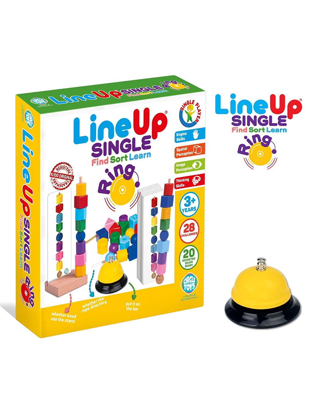 Circle Toys Karışık Line Up Single Ring - 1