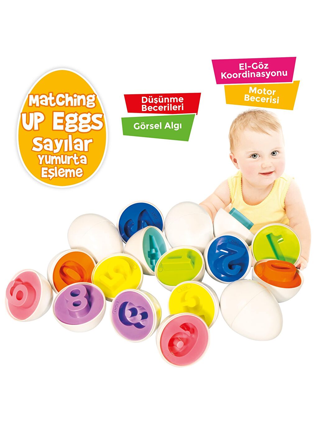 Circle Toys Karışık Yumurta Eşleştirme Sayılar 10'lu - 3