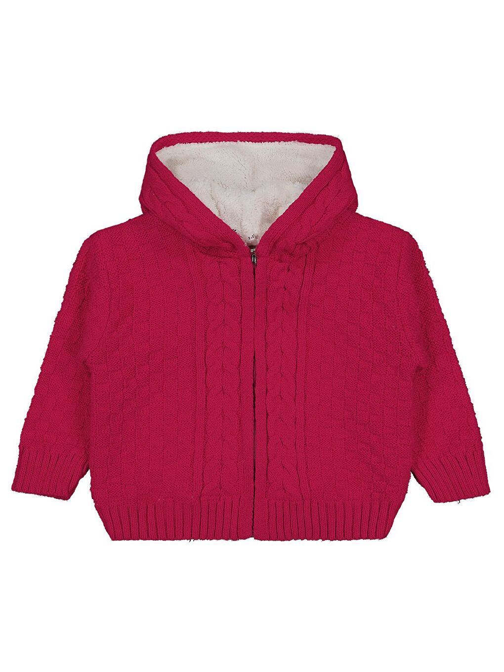 Fuşya Girls Kapüşonlu 2-5 Yaş Hırka - Fusya 5-6 Yaş